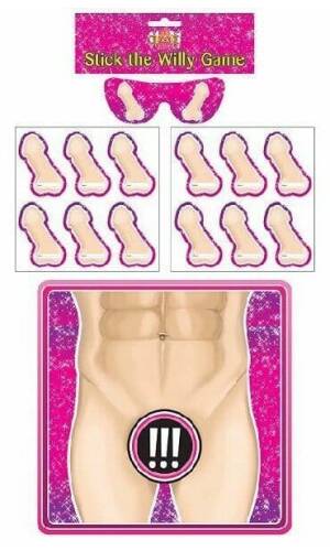 Hen Party Stick The Willy On The Man Game - 14pcs