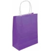 Party Paper Bag With Handles Purple - 14x21x7cm