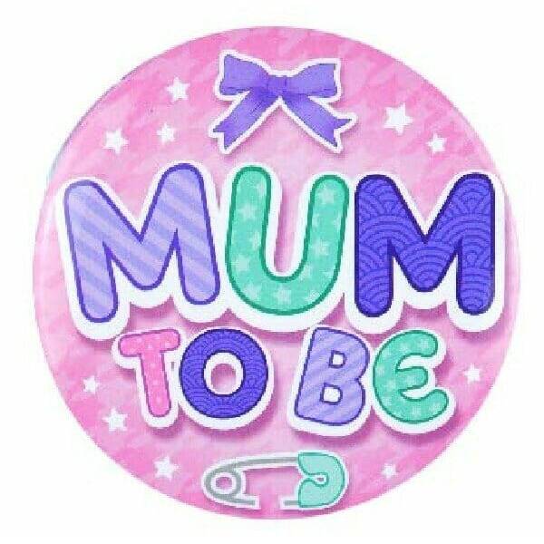 Pink Mummy To Be Badge - 7.5cm