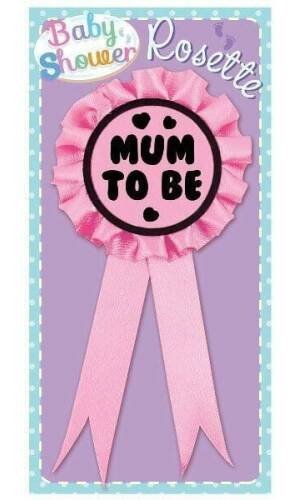 Mum To Be Rosette Pink - 8cm