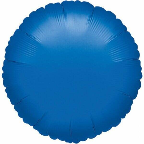 Metallic Blue Round Foil Balloon 18"