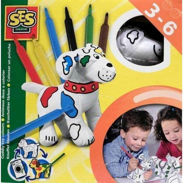 Creative Children's Cuddly Toy Colouring Dog