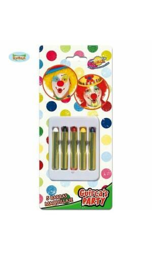 Make-Up Sticks 6x45mm (5 Assorted Colours)
