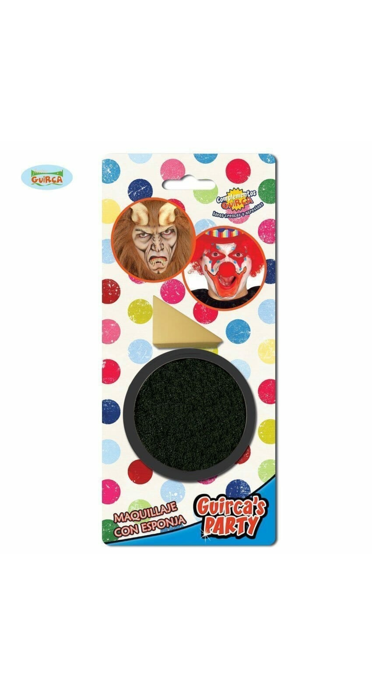 Black Face Paint with Sponge - 9g