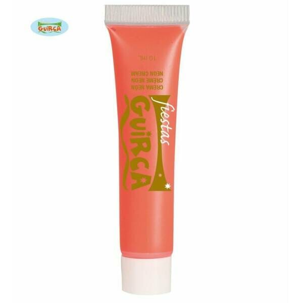 Neon UV Cream Face & Body Paint Tube 10ml - Red