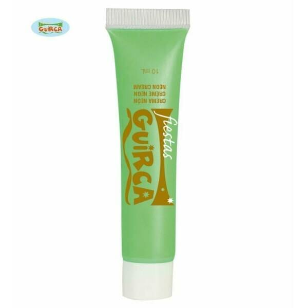 Neon UV Cream Face & Body Paint Tube 10ml - Green