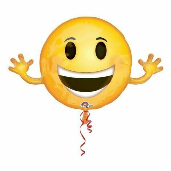 Super Shape Emoticon Foil Balloon - 99x58 cm