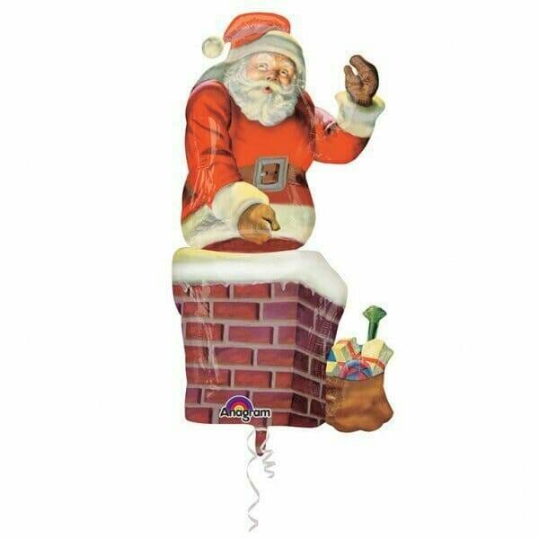 Giant Multi Balloon Santa & Chimney Foil Balloon 29'' x 53'' (73cm x 134cm)