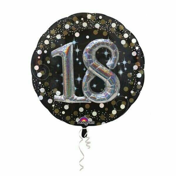 Sparkling 18th Birthday 3D Multi-Balloon Foil Balloon 32" (81cm)
