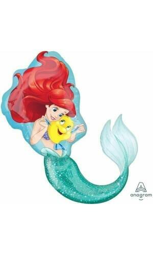 Princess Ariel Super Shape Foil Balloon 28" x 34"(71cm x 86cm)