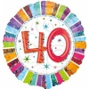 Radiant No.40 Foil Balloon (45cm)