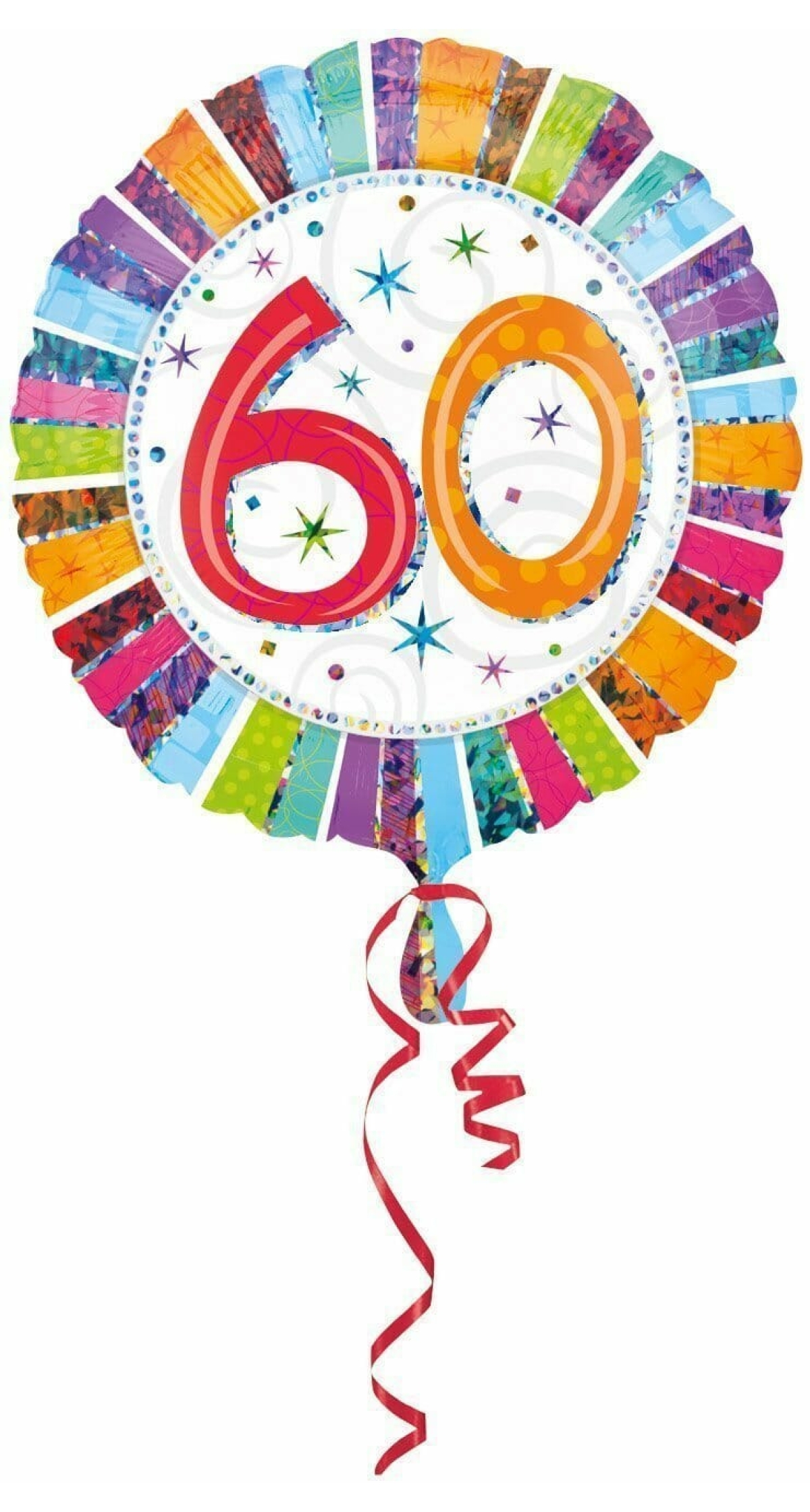 Radiant No.60 Foil Balloon (45cm)
