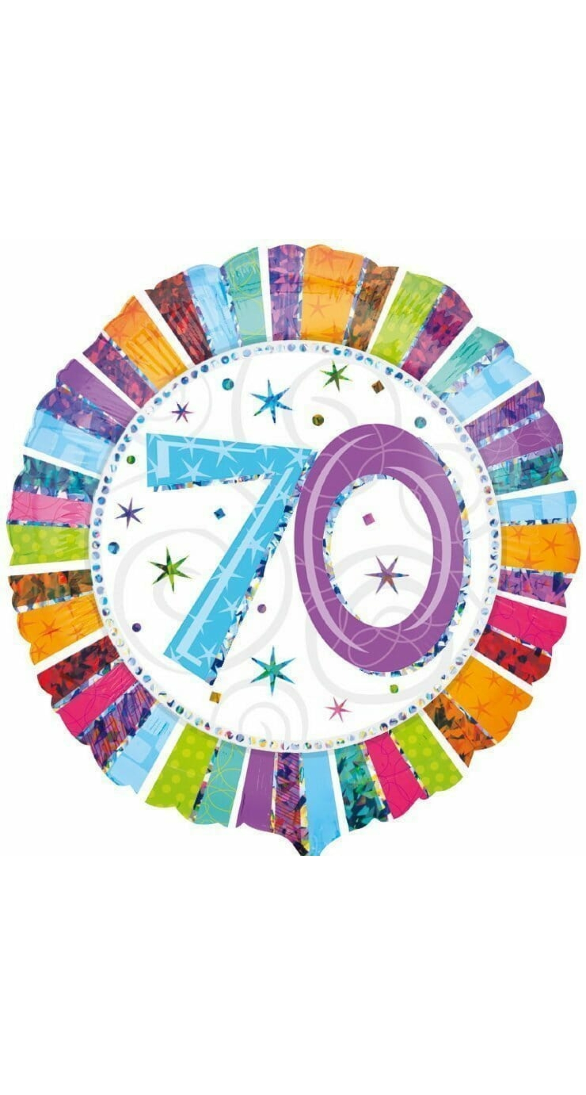 Radiant No.70 Foil Balloon (45cm)