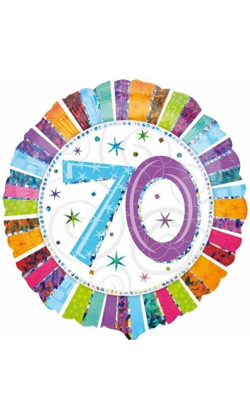 Radiant No.70 Foil Balloon (45cm)