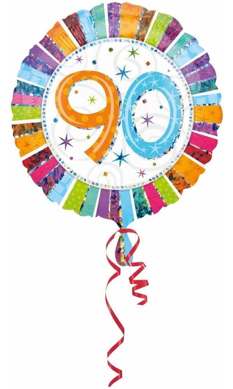 Radiant No.90 Foil Balloon (45cm)