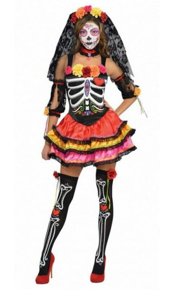 Day of the Dead Lady - Adult Size Medium