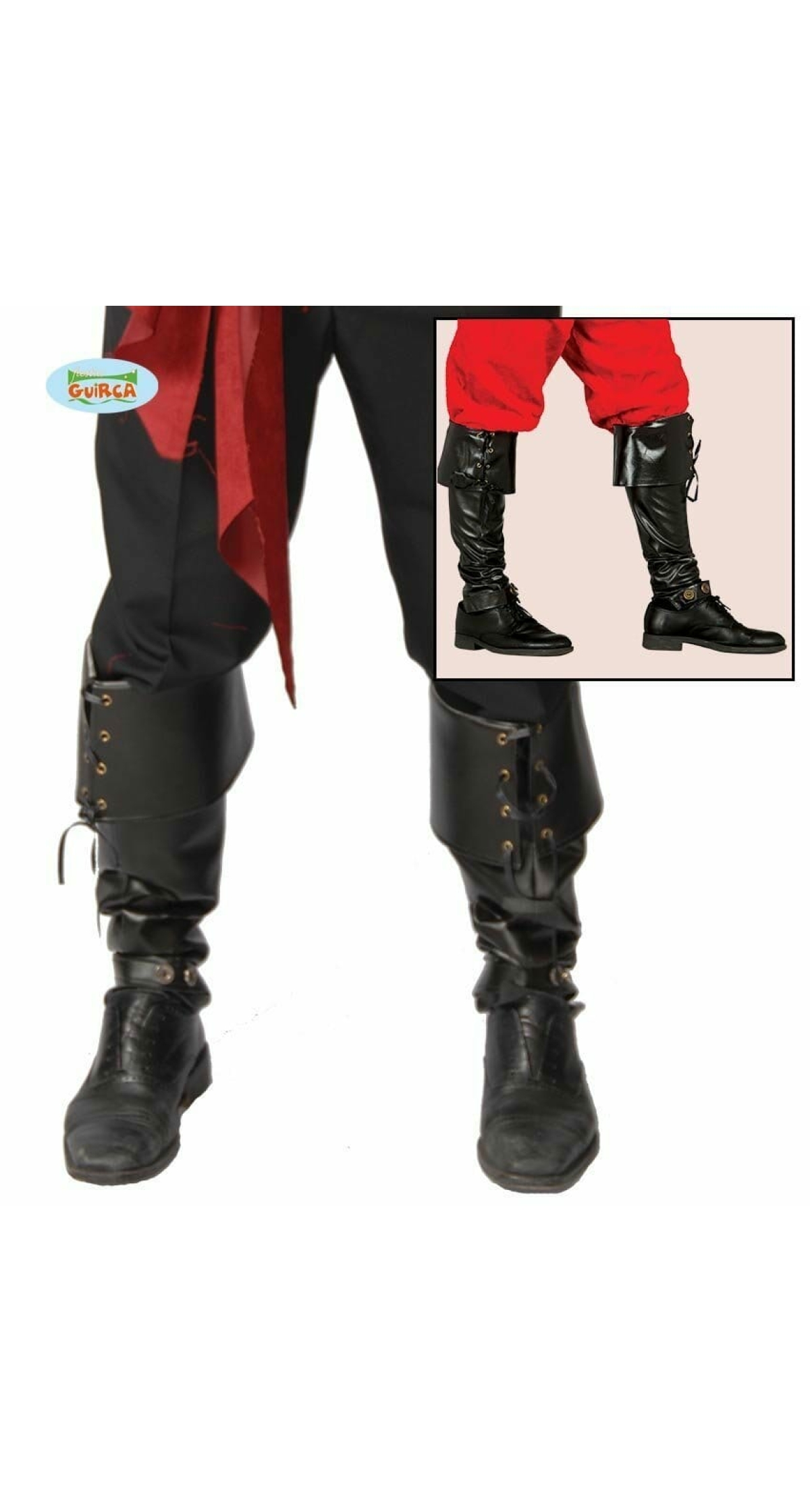 Pair of Luxury Black Gaiters 57cm