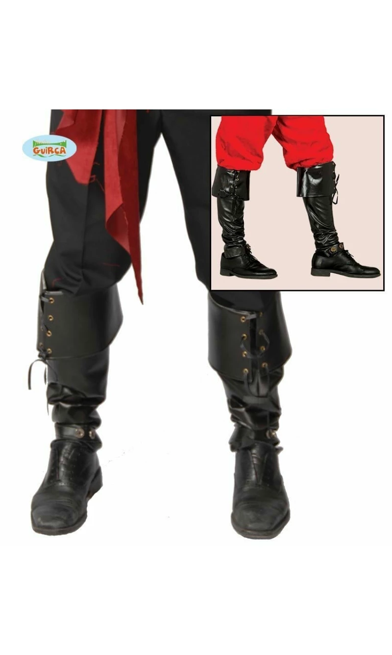 Pair of Luxury Black Gaiters 57cm