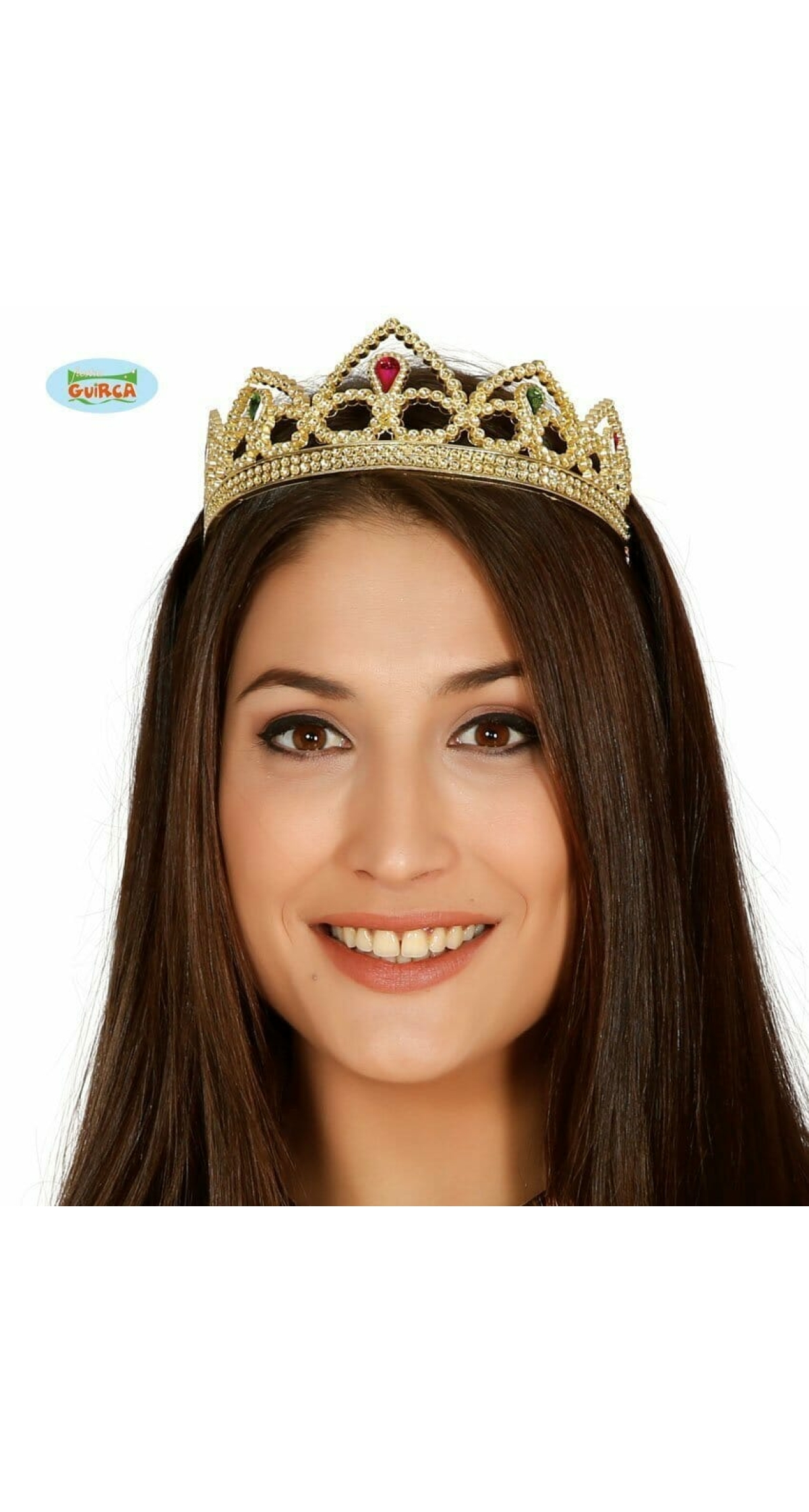 Gold Tiara with Red Gem