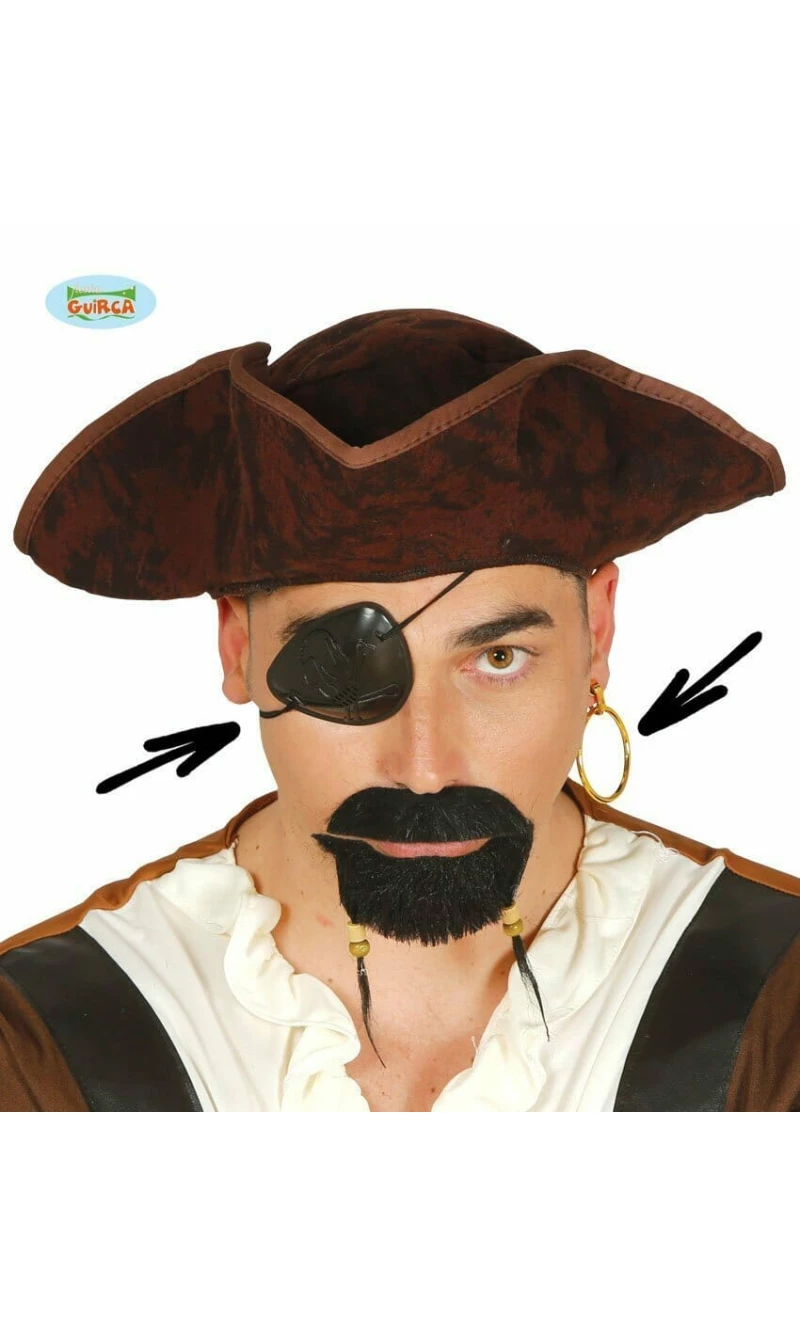 Pirate Eye Patch & Earrings
