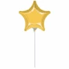 Metallic Gold Star Mini Foil Balloon 4" (10cm)
