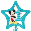 Standard "Mickey 1st Birthday" Foil Balloon Star - 43cm