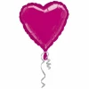 Metallic Fuchsia Jumbo Heart Foil Balloon 32" (81cm)