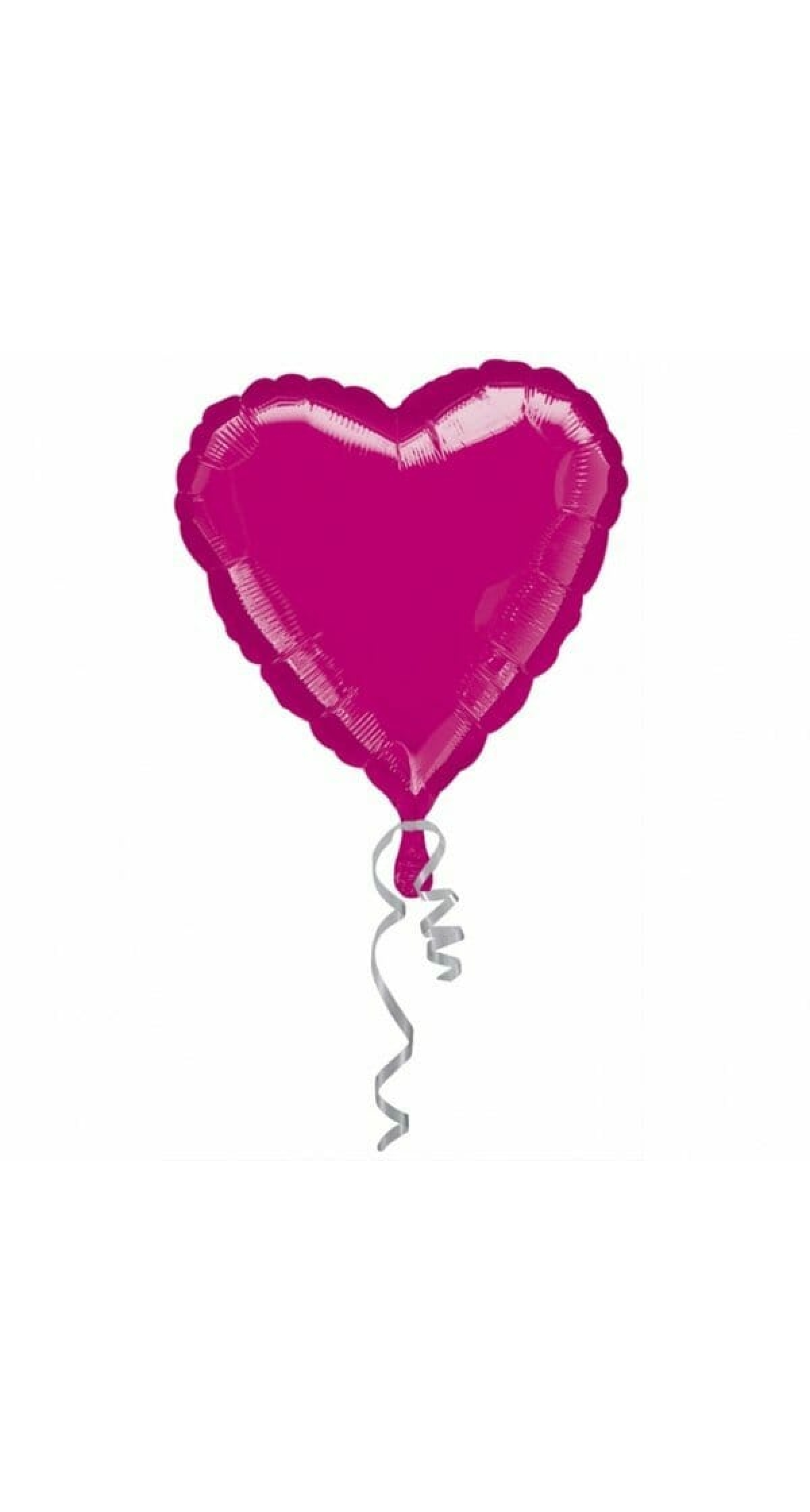 Metallic Fuchsia Jumbo Heart Foil Balloon 32" (81cm)