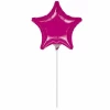 Metallic Fuchsia Star Foil Balloon 9" (23cm)