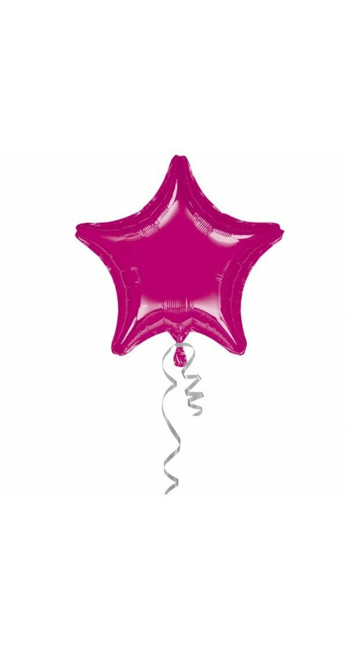 Metallic Fuchsia Jumbo Star Foil Balloon 32" (81cm)