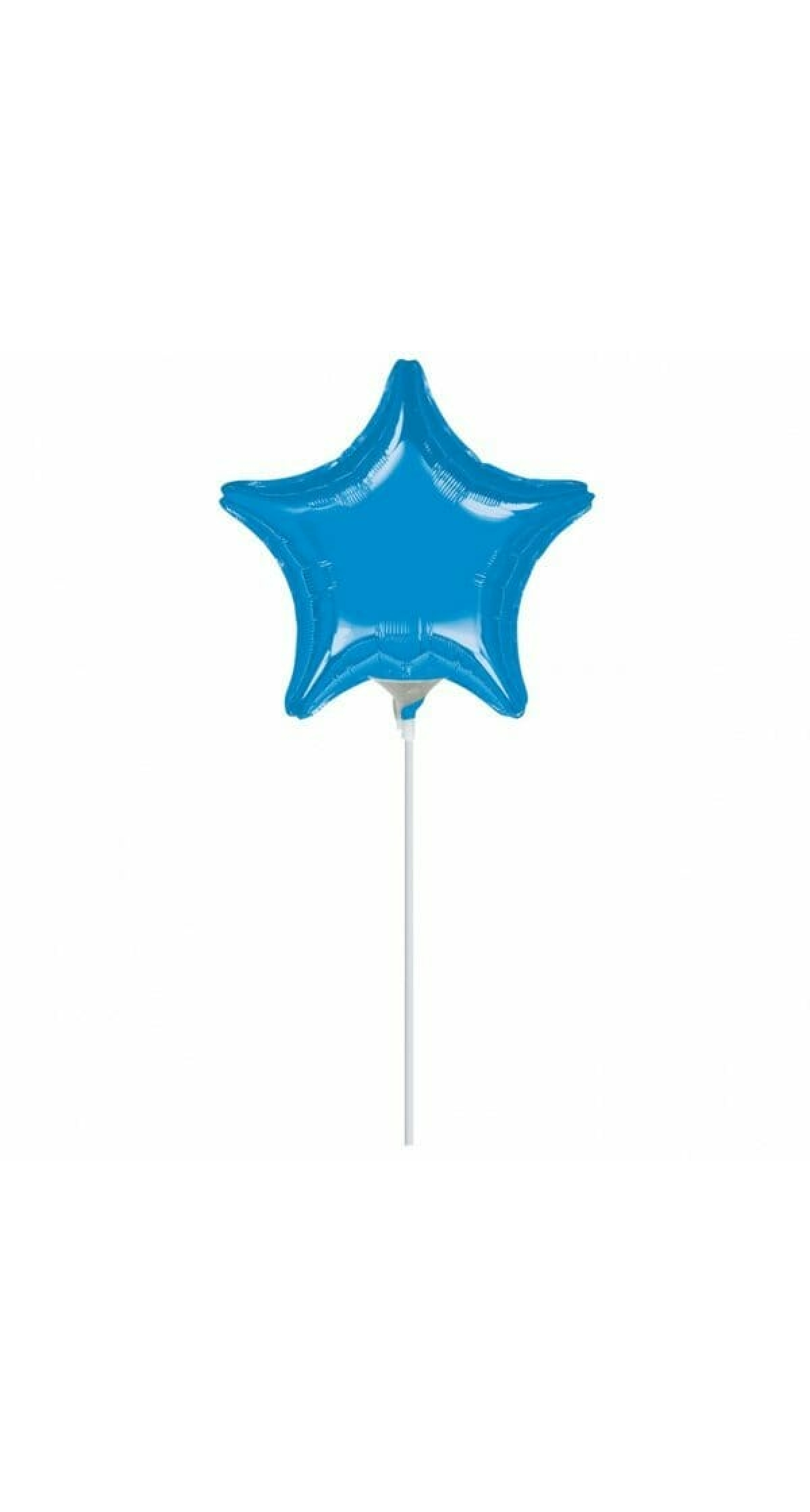 Metallic Blue Star Mini Foil Balloon 4" (10cm)