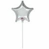 Metallic Silver Star Mini Foil Balloon 4" (10cm)