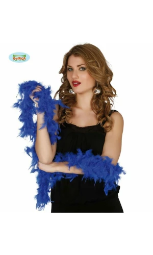 Boa With Blue Feather (40 Grams) - 1.80m