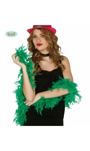Boa With Green Feather (40 Grams) - 1.80m