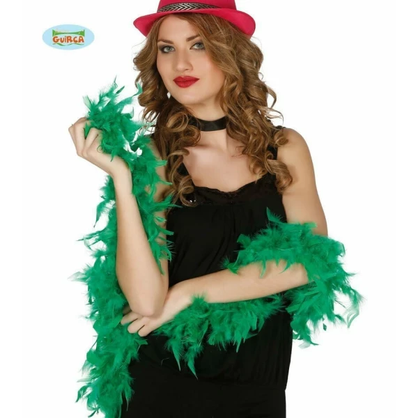 Boa With Green Feather (40 Grams) - 1.80m