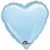 Metallic Pearl Pastel Blue Heart Foil Balloon 4" (10cm)