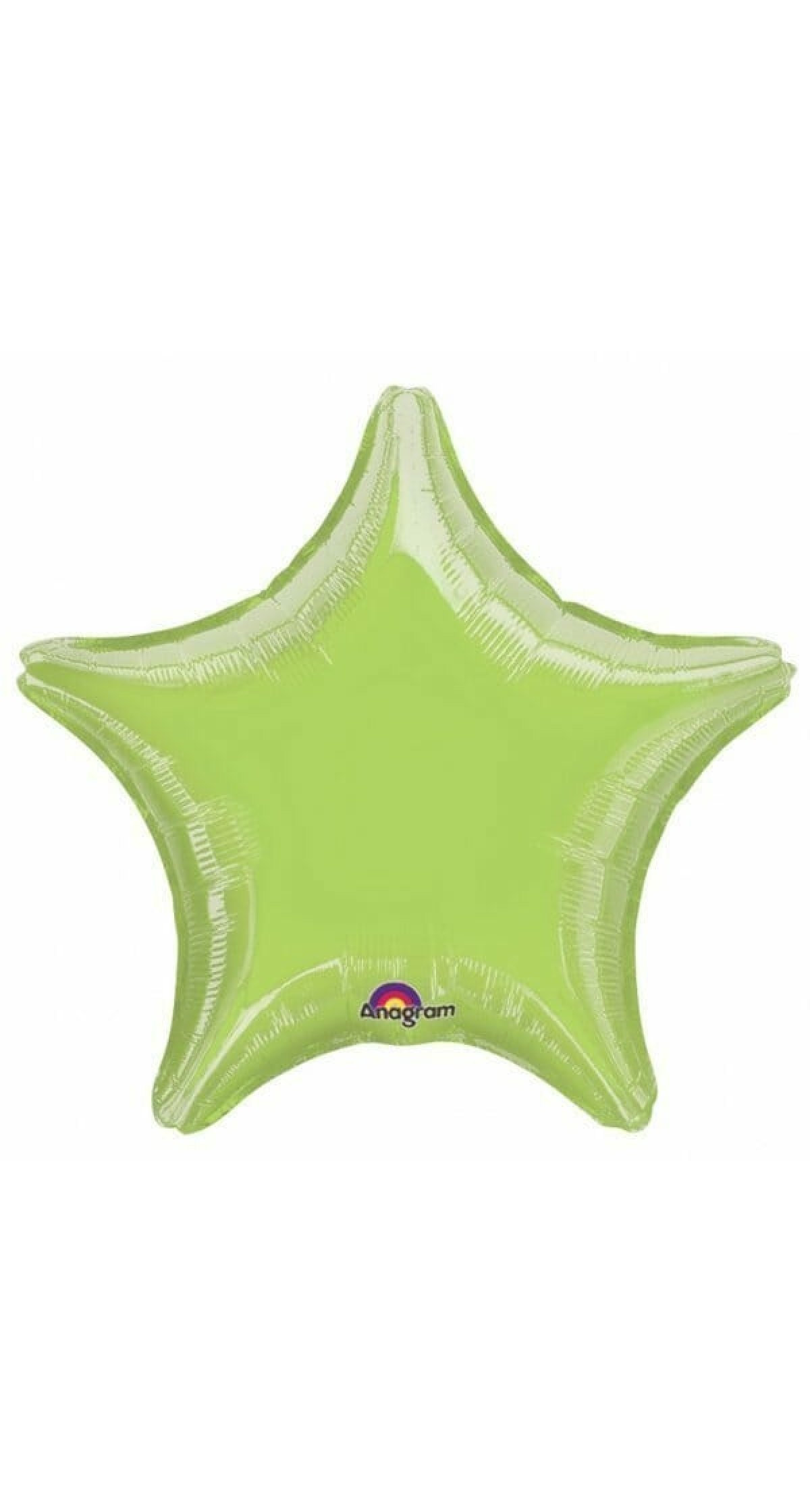 Metallic Lime Green Star Mini Foil Balloon 4" (10cm)