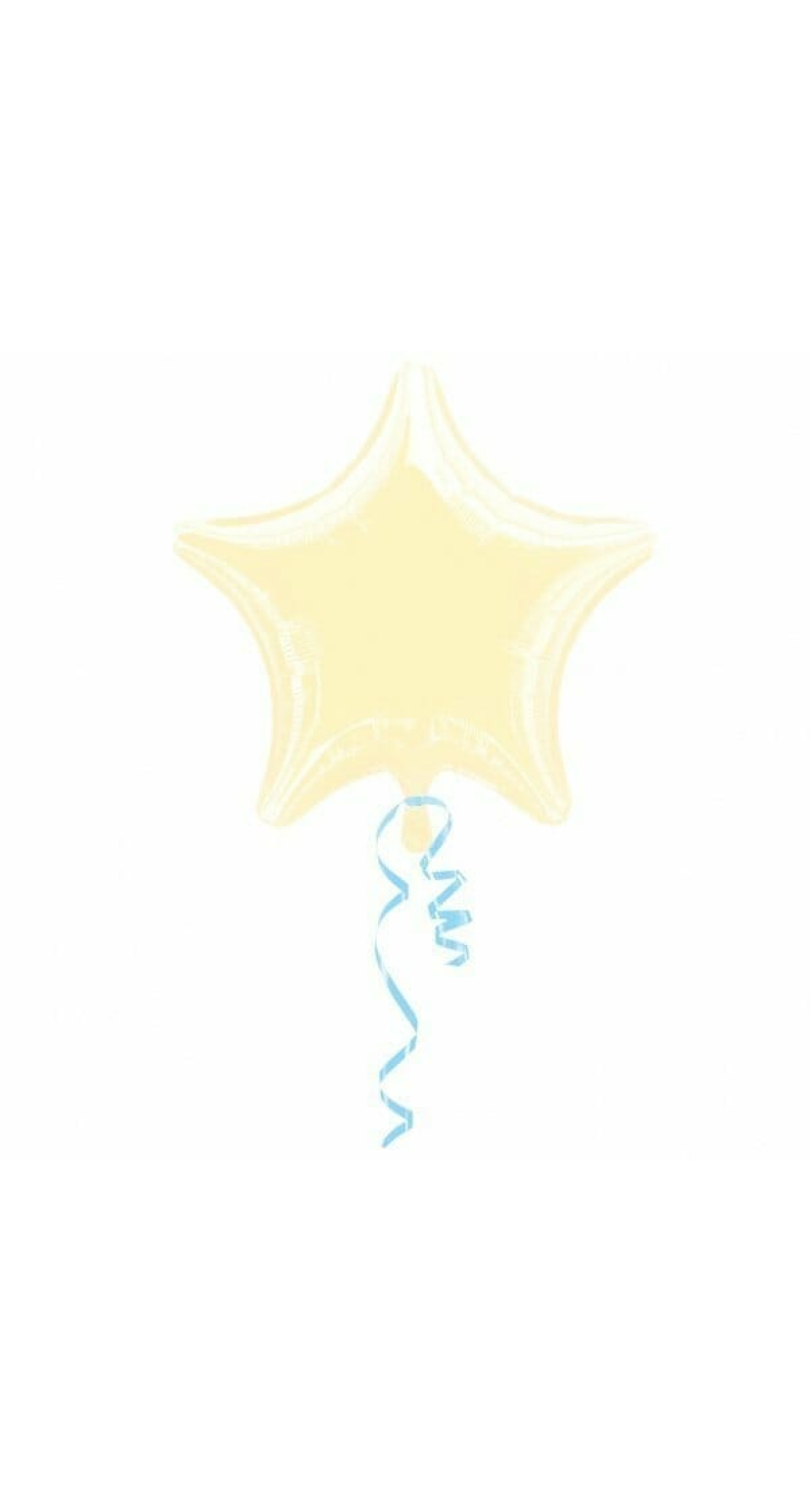 Metallic Pearl Ivory Stars Foil Balloon 9" (23cm)