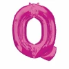 Pink Letter "Q" Foil Balloon 34''