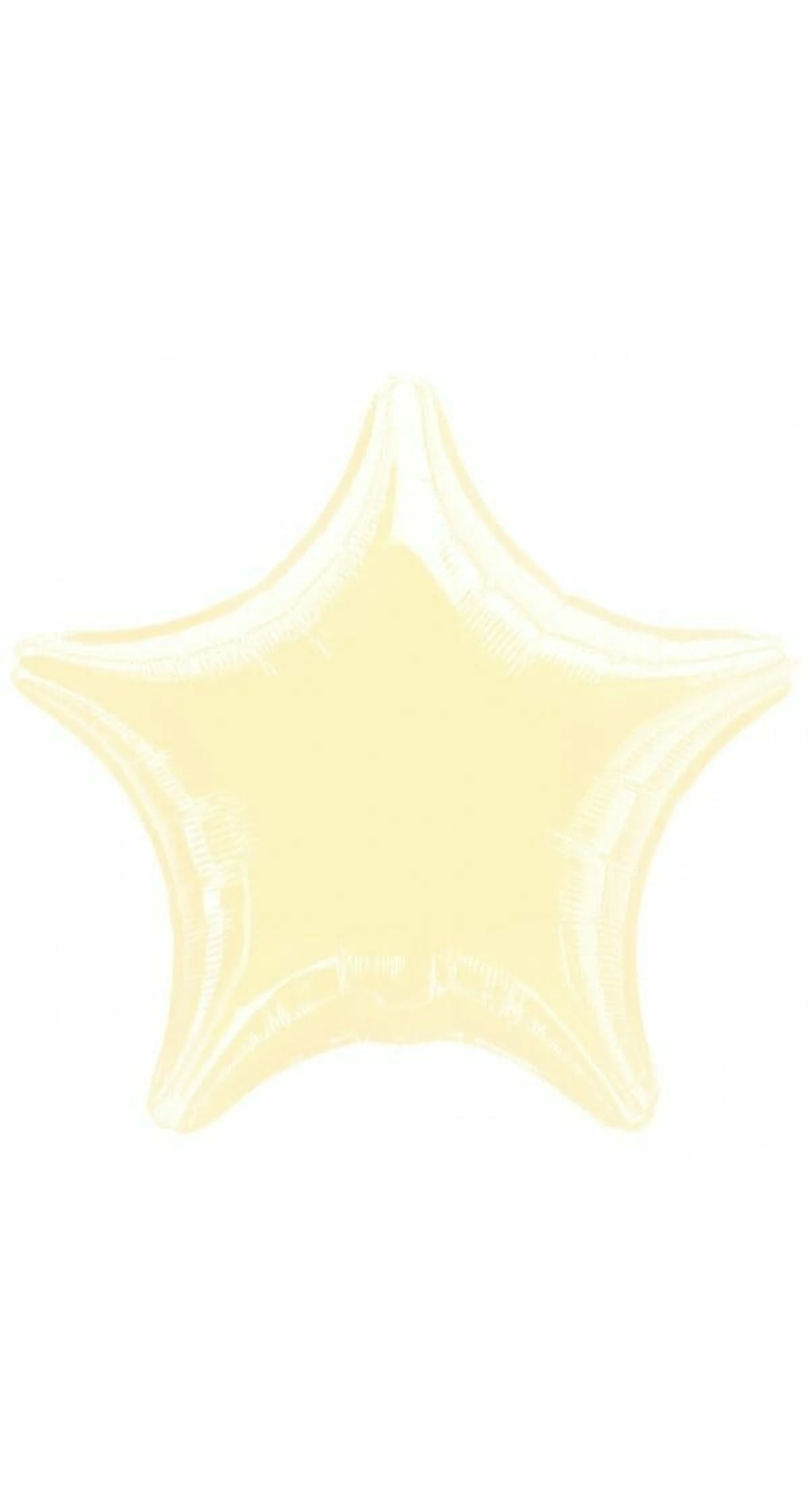 Metallic Pearl Ivory Jumbo Star Foil Balloon 32" (81cm)