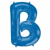 Blue Letter " B " Foil Balloon 34''