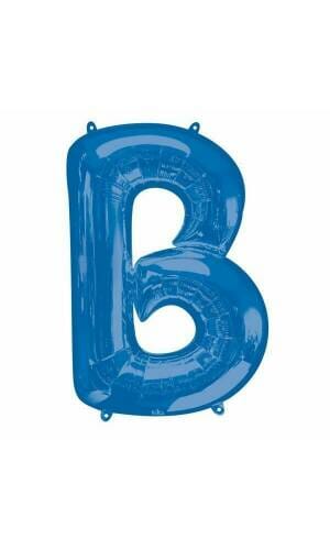 Blue Letter " B " Foil Balloon 34''