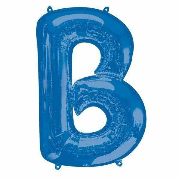 Blue Letter " B " Foil Balloon 34''