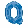 Blue Letter "Q" Foil Balloon 34''