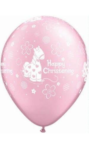 Christening Pony Latex Balloon - 11 Inch