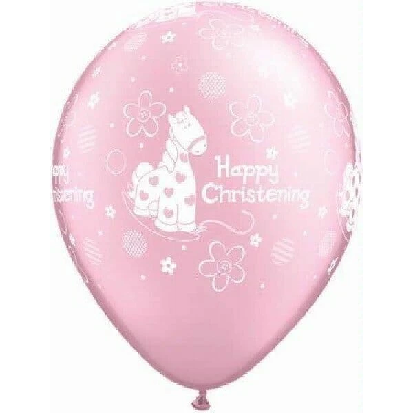 Christening Pony Latex Balloon - 11 Inch