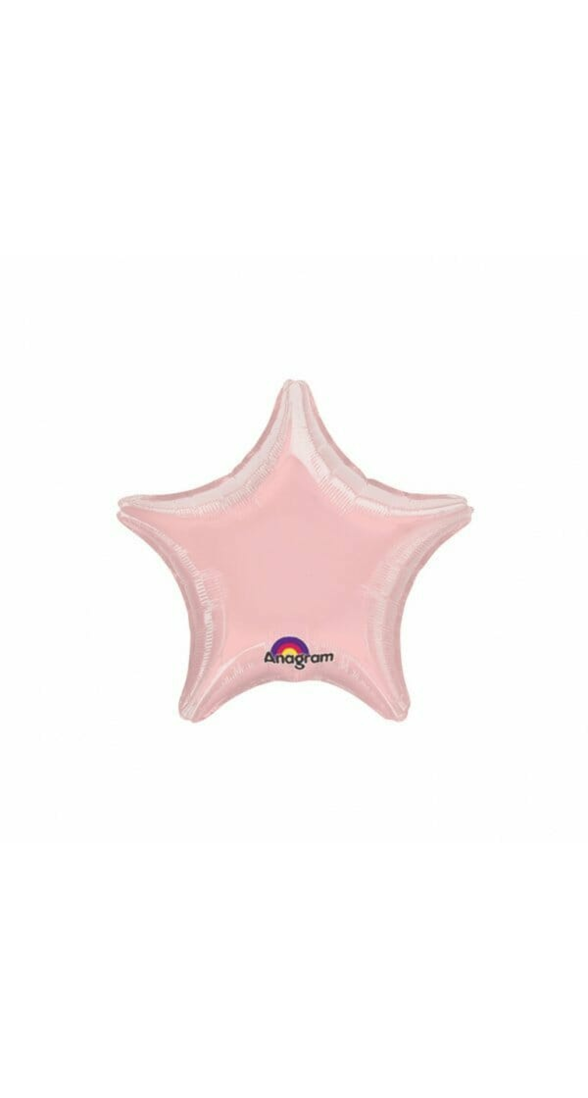 Metallic Pearl Pastel Pink Star Foil Balloon 9" (23cm)