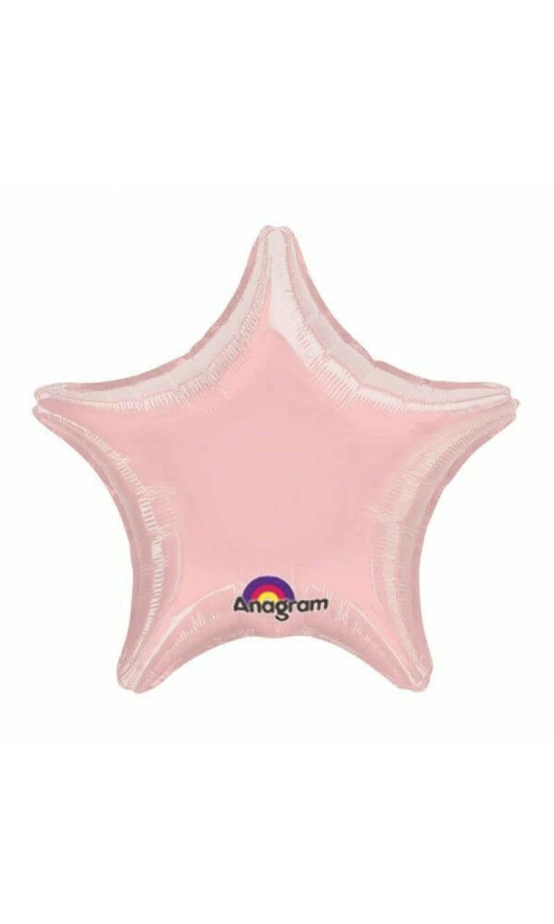 Metallic Pearl Pastel Pink Jumbo Star Foil Balloon 32" (81cm)