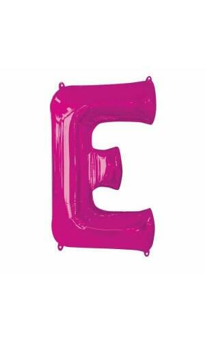 Pink Letter " E " Foil Balloon 34''