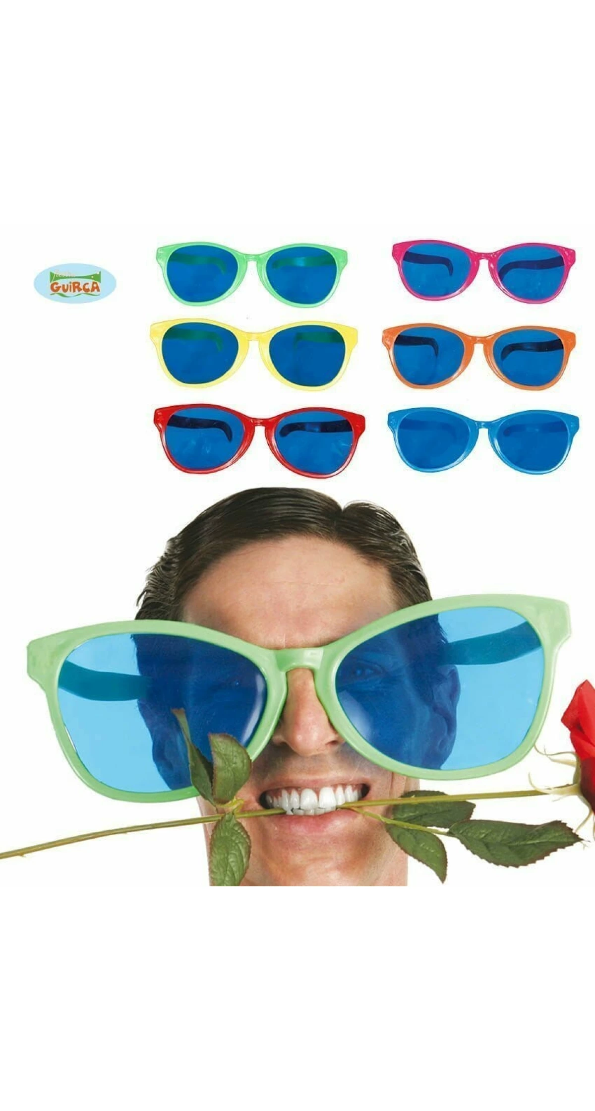 Giant Glasses (Assorted Colors) 28cm - 1pk